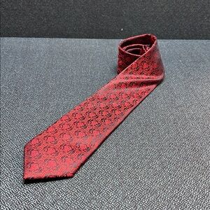 8943 Red Navy Medusa Versace Tie